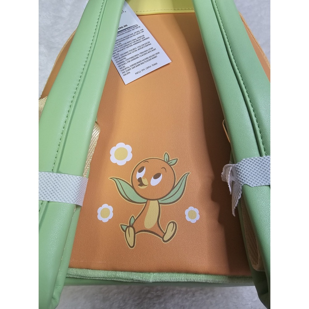 Disney Parks Loungefly Orange Bird Corduroy Backpack New with Tags - Picture 7 of 10